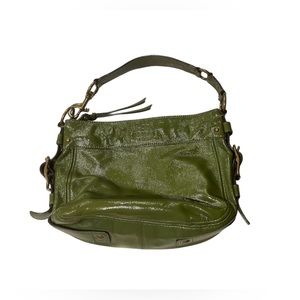 Green Leather Coach Purse